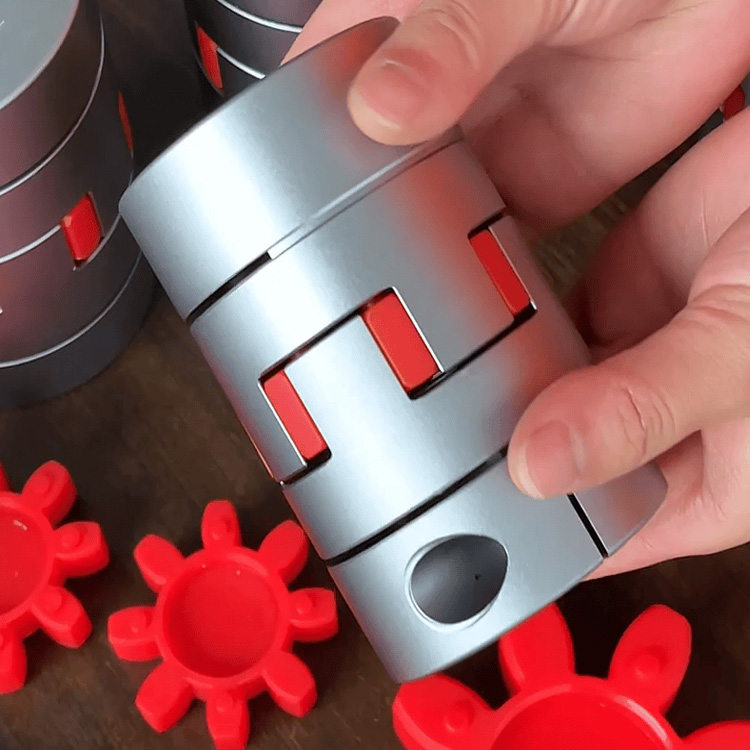 RSK-CPFC OEM High Strength Aluminum Alloy Jaw/Spider Flexible Shaft Couplings clamp type para sa Motor Transmission