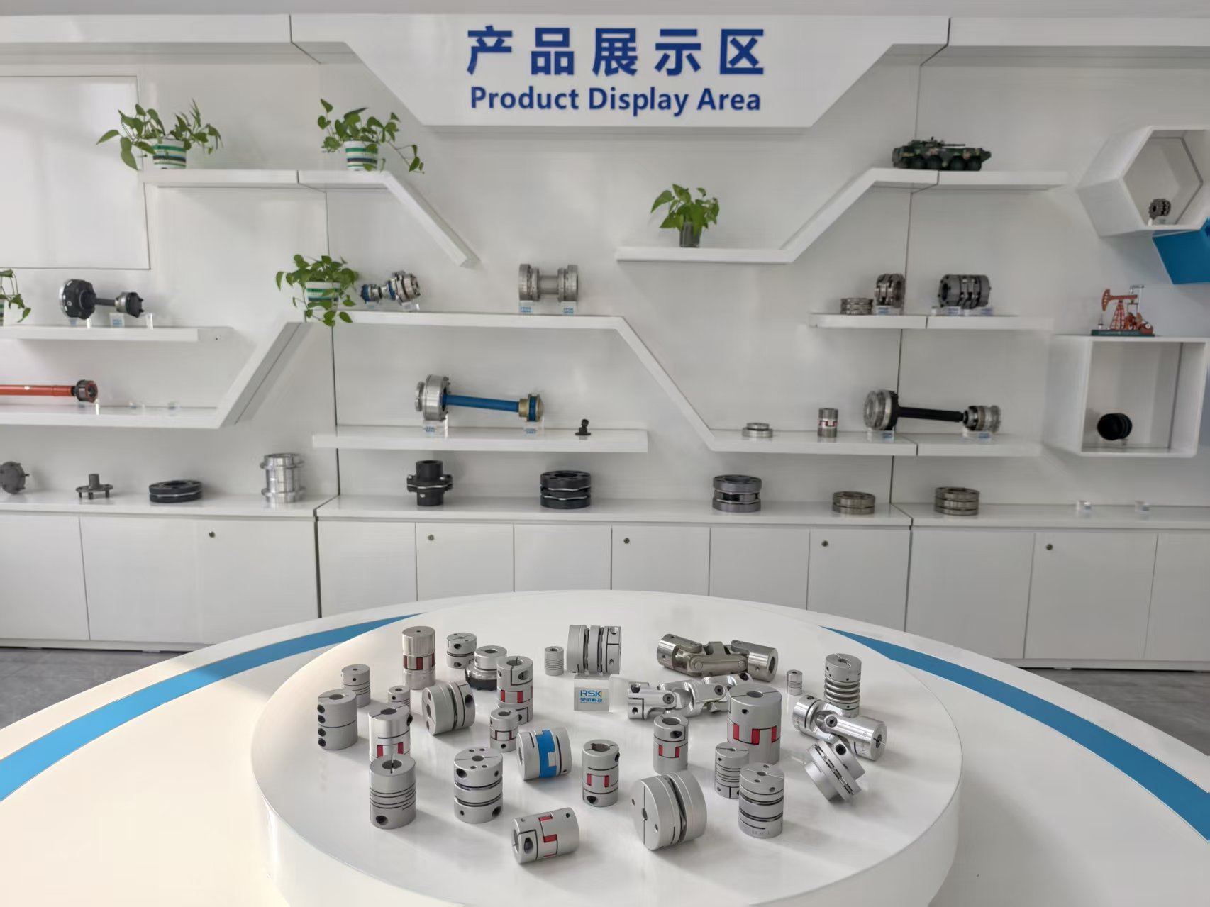 RSK-CPFC OEM High Strength Aluminum Alloy Jaw/Spider Flexible Shaft Couplings clamp type para sa Motor Transmission